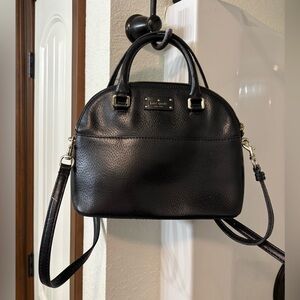 Kate Spade Black Pebbled Satchel